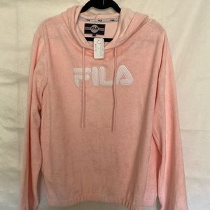 Fila // Pink, Terry, Fleece Hoodie